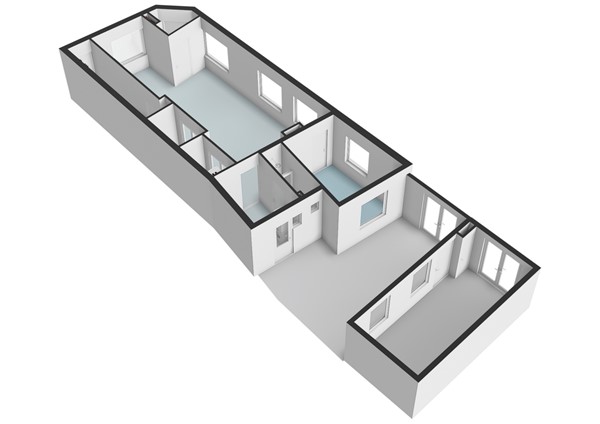 Floorplan - Mauritsstraat 10, 2316 ST Leiden